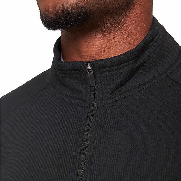 Mondetta Men’s Full Zip Waffle Jacket navy blue size XXL Two zipper pockets NWT - Picture 2 of 8